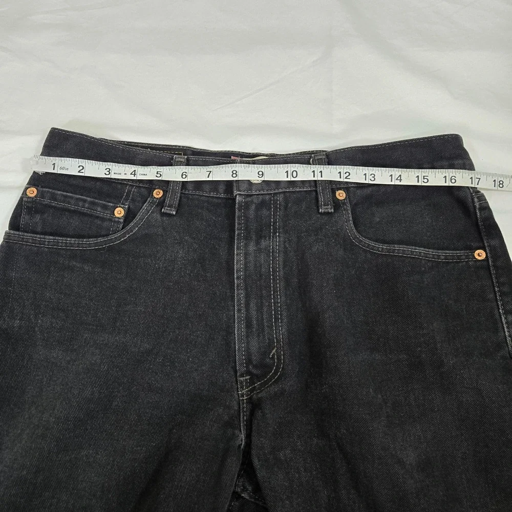 Vintage Levis 550‎ Jeans Mens 35x30 Faded Black Skater Grunge Made in Canada